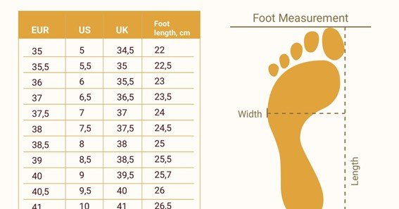 Shoe Size Chart